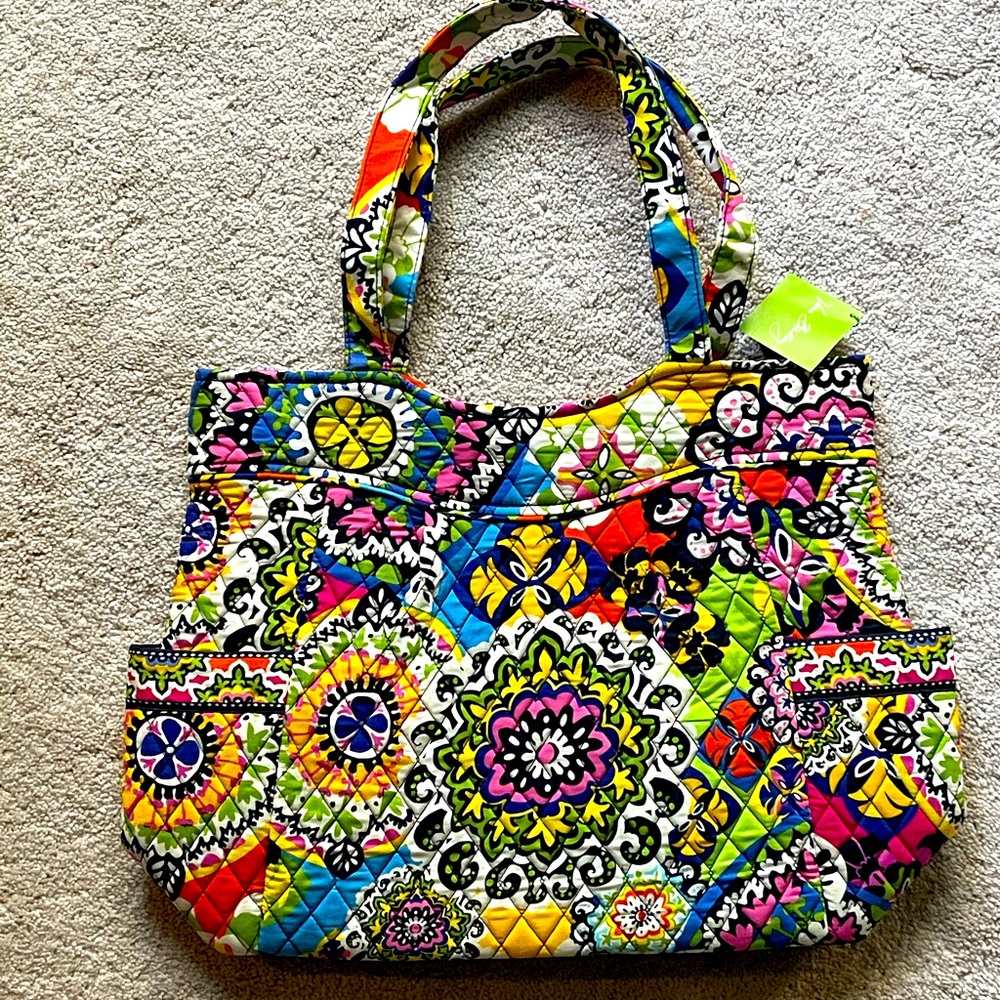 Vera Bradley Rio Pleated Tote Bag NWT